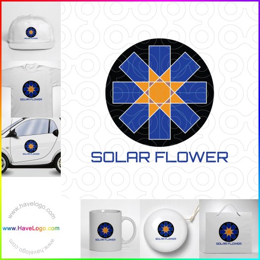 Compra un diseño de logo de Flor solar 66971