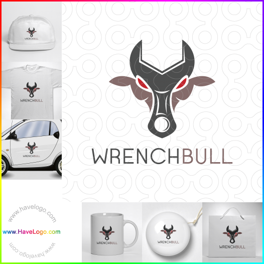 Compra un diseño de logo de Wrenchbull 64401