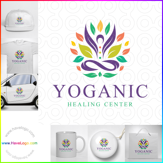 Compra un diseño de logo de Yoganic 64785