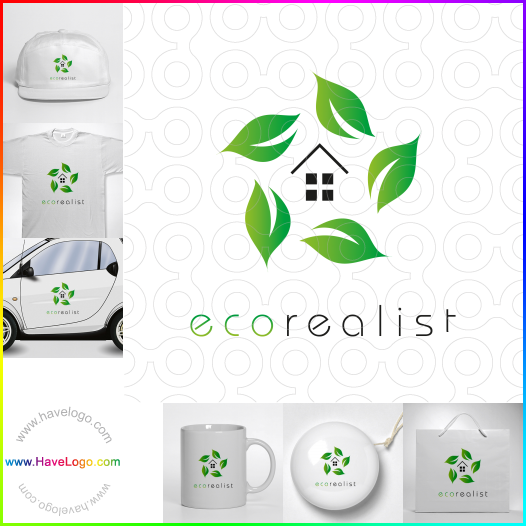 Acheter un logo de logement écologique - 58524