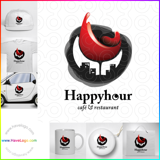 Koop een happy hour logo - ID:9878