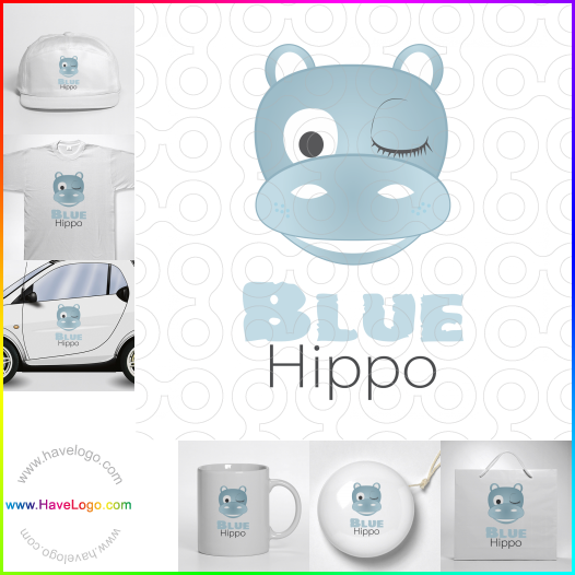 Koop een nijlpaard logo - ID:10502