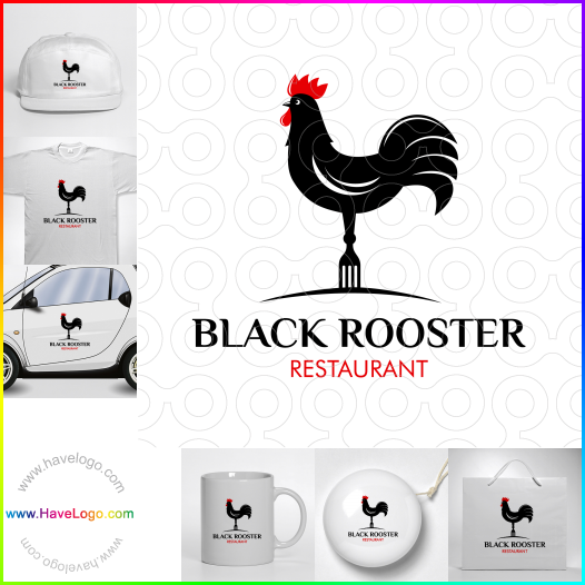 Compra un diseño de logo de Black Rooster 63898