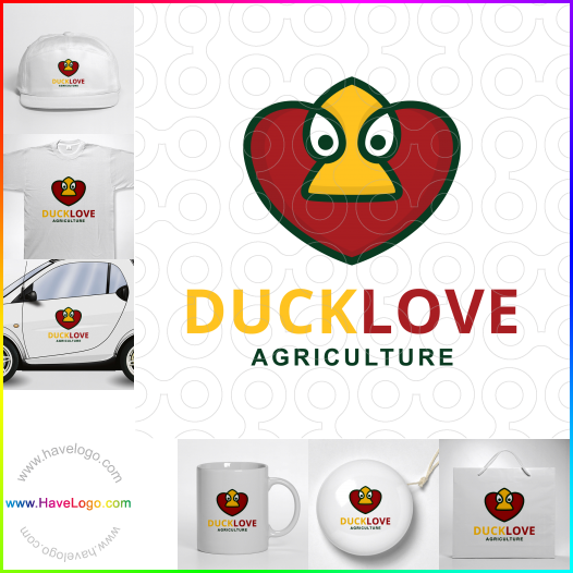 Compra un diseño de logo de Duck Love 61518
