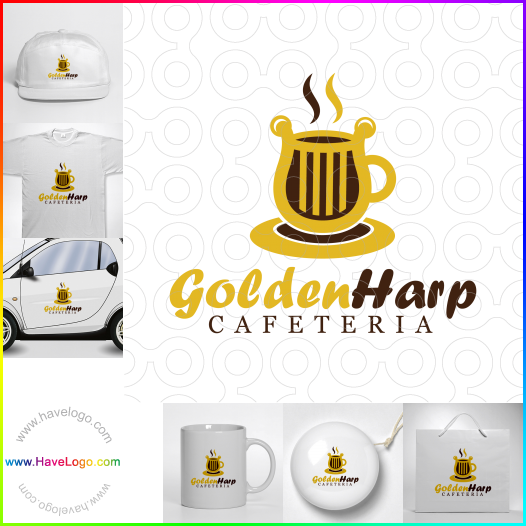 Koop een Gouden harp logo - ID:63483