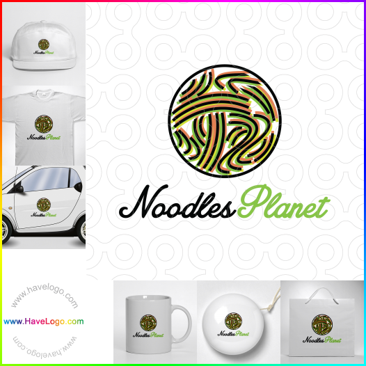 Compra un diseño de logo de Noodles Planet 66114