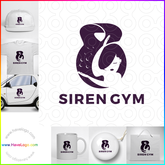 Compra un diseño de logo de Siren Gym 67350