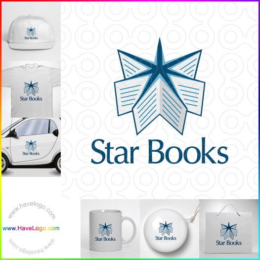 Compra un diseño de logo de Star Books 61688