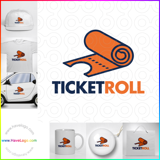 Compra un diseño de logo de Ticket Roll 64825
