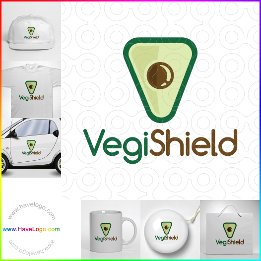 Compra un diseño de logo de Vegi Shield 65415