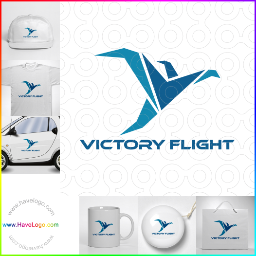 Compra un diseño de logo de Vuelo de la victoria 61700