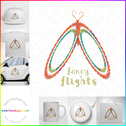 Compra un diseño de logo de mariposa 9411