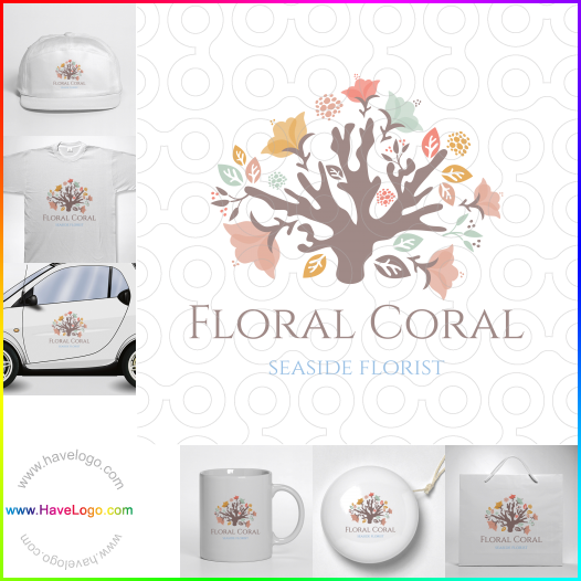 Compra un diseño de logo de Flores 50002