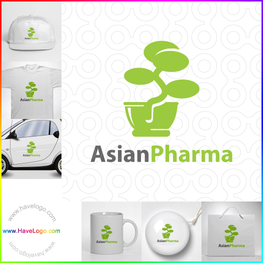Compra un diseño de logo de Farmacia asiática 66401