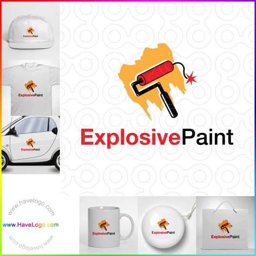 Compra un diseño de logo de Pintura explosiva 63834