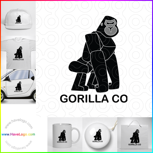 Compra un diseño de logo de Gorilla co 64820