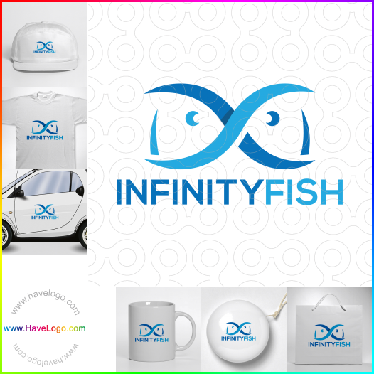 Compra un diseño de logo de Infinity Fish 66637