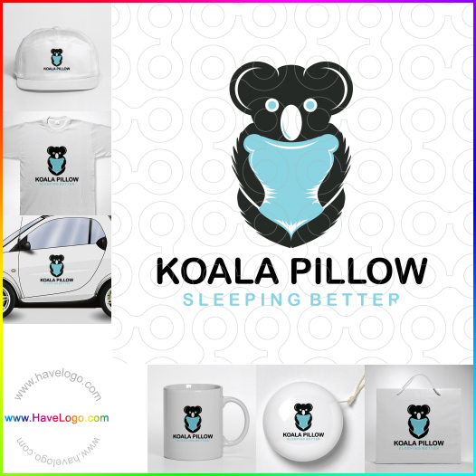 Compra un diseño de logo de Almohada Koala 65630