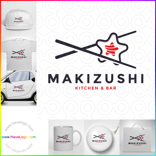 Compra un diseño de logo de Makizushi 61674