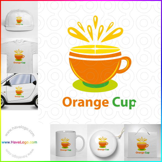 Compra un diseño de logo de Orange Cup 65955