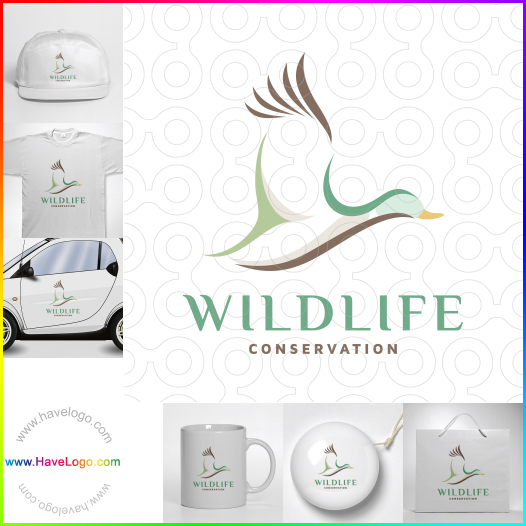 Compra un diseño de logo de Conservación de la vida silvestre 63627