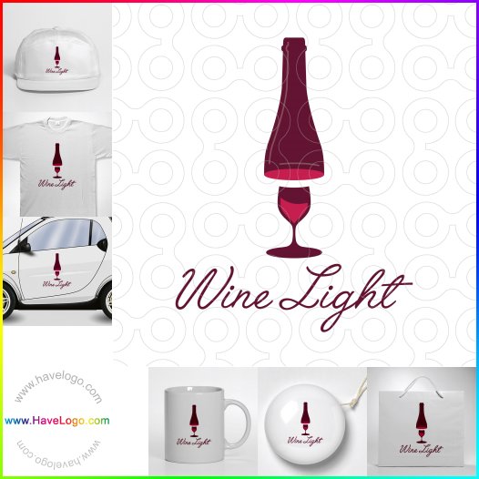 Koop een Wine Light logo - ID:61895