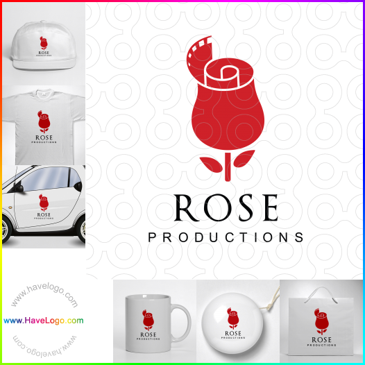 Compra un diseño de logo de producción de rosas 62433
