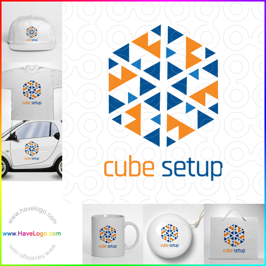 Acheter un logo de Configuration du cube - 65420