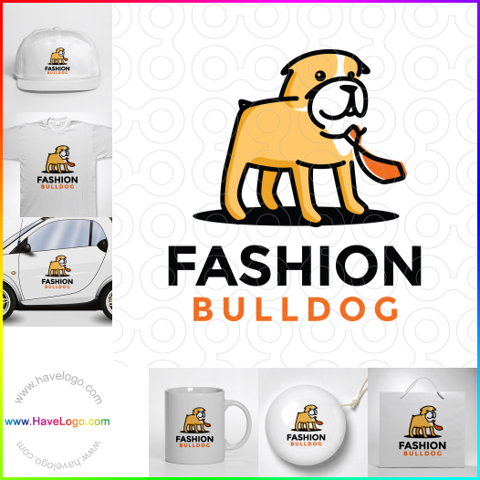 Compra un diseño de logo de Moda Bulldog 66209