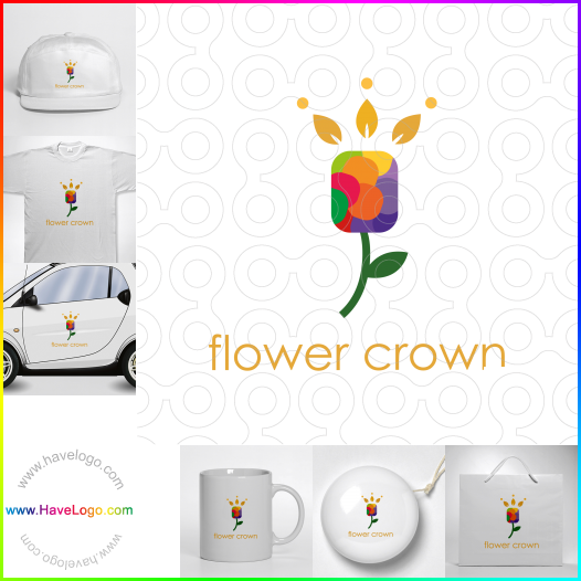 Compra un diseño de logo de Flower Crown 63416