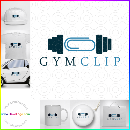 Compra un diseño de logo de Clip para gimnasio 65650