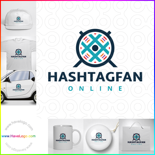 Compra un diseño de logo de Hashtag Fan 64501