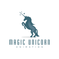 logo de Unicornio mágico