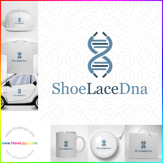 Compra un diseño de logo de Shoe Lace Dna 63798