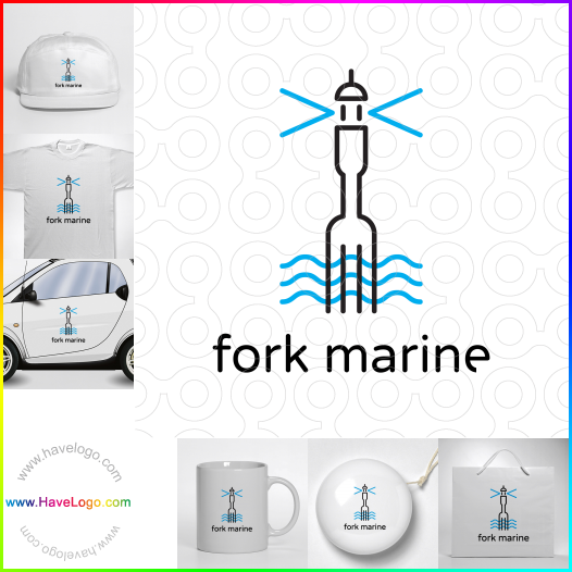 Acquista il logo dello fork marine 62648