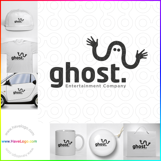 Compra un diseño de logo de fantasma 10990