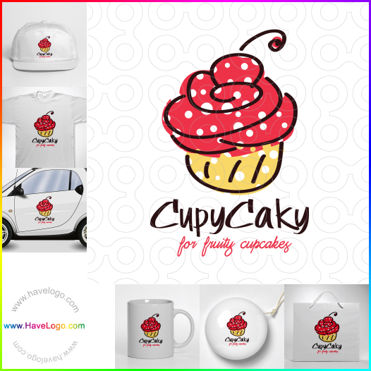 Koop een zelfgemaakte cupcakes logo - ID:34332