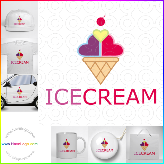 Koop een ijsje logo - ID:20351