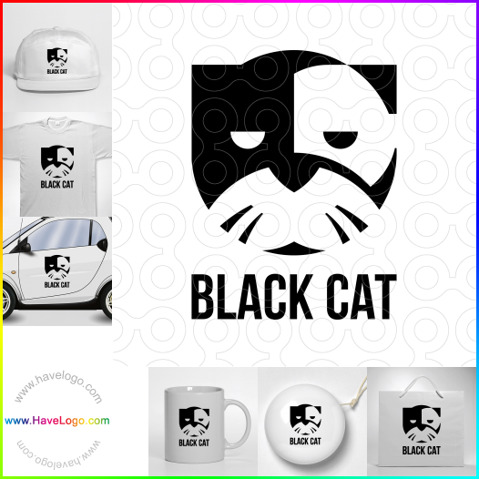 Compra un diseño de logo de Black Cat 63932