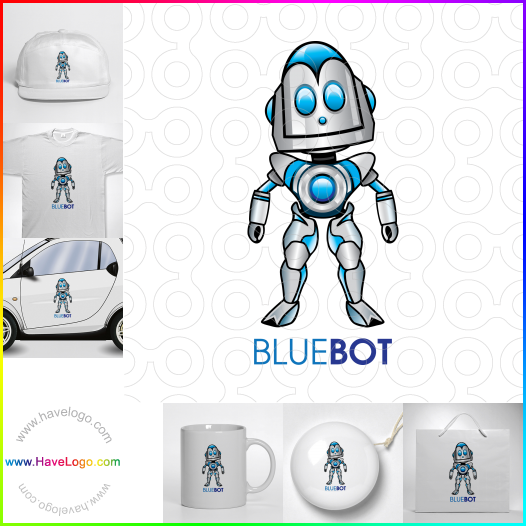 Compra un diseño de logo de Blue Robot 61695