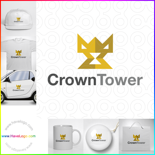 Compra un diseño de logo de Crown Tower 64088