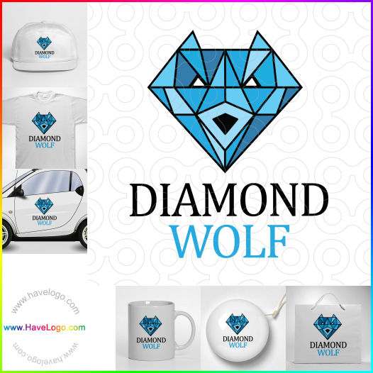 Compra un diseño de logo de Diamond Wolf 61407