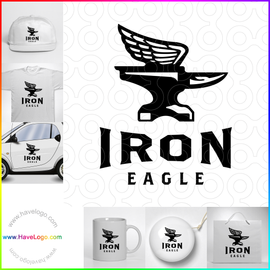 Compra un diseño de logo de Águila de hierro 66705
