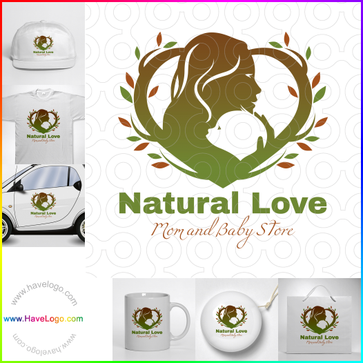 Compra un diseño de logo de Amor natural 61098