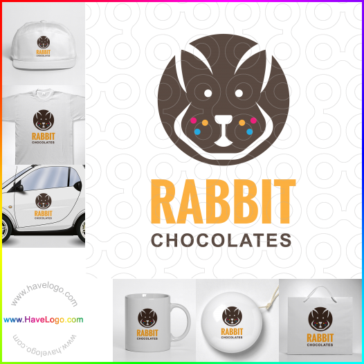 Compra un diseño de logo de Conejo Chocolates 61404