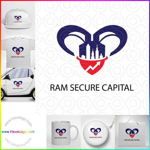 Compra un diseño de logo de Ram Secure Capital 62710