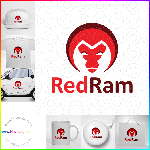 Compra un diseño de logo de Ram rojo 63038