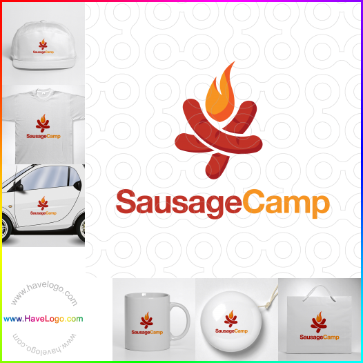 Compra un diseño de logo de Sausage Camp 64334