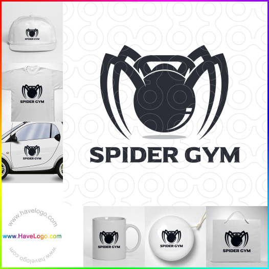 Compra un diseño de logo de Spider Gym 67320