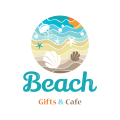 Logo attrezzatura da spiaggia